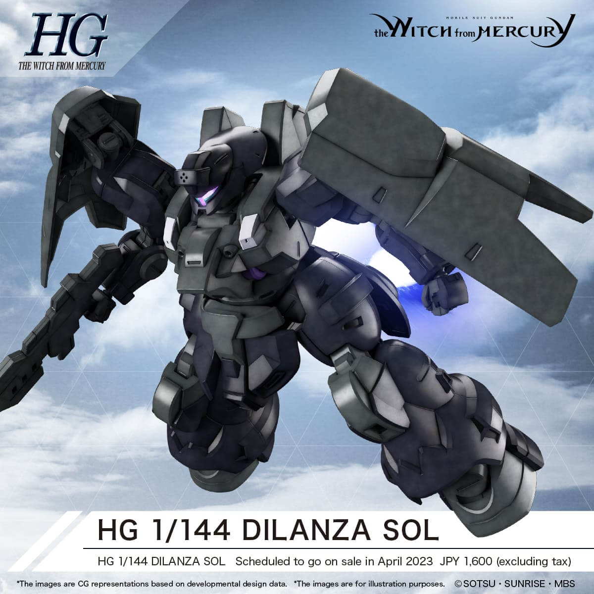 Mobile Suit Gundam The Witch From Mercury Model Kit Figure HG Dilanza Sol 1/144 13cm - Model Kit - Bandai Model Kit - Hobby Figures UK