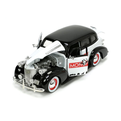 Monopoly Hollywood Rides Diecast Model 1/24 1939 Chevrolet Master Deluxe with Monopoly Figure - Action Figures - Jada Toys - Hobby Figures UK