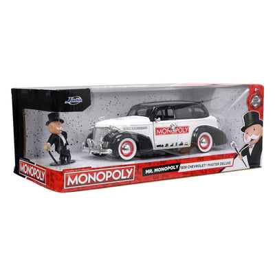 Monopoly Hollywood Rides Diecast Model 1/24 1939 Chevrolet Master Deluxe with Monopoly Figure - Action Figures - Jada Toys - Hobby Figures UK