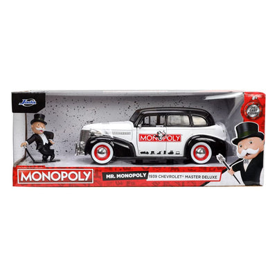 Monopoly Hollywood Rides Diecast Model 1/24 1939 Chevrolet Master Deluxe with Monopoly Figure - Action Figures - Jada Toys - Hobby Figures UK