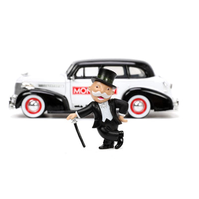 Monopoly Hollywood Rides Diecast Model 1/24 1939 Chevrolet Master Deluxe with Monopoly Figure - Action Figures - Jada Toys - Hobby Figures UK