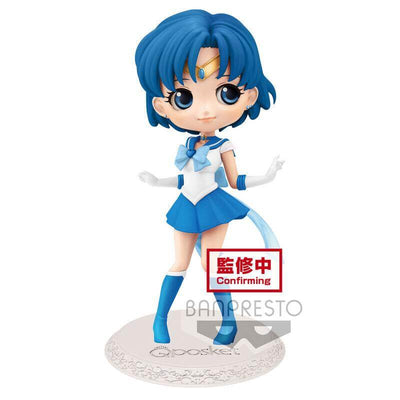 Sailor Moon Eternal The Movie Q Posket Mini Figure Sailor Mercury Ver. A 14cm - Mini Figures - Banpresto - Hobby Figures UK