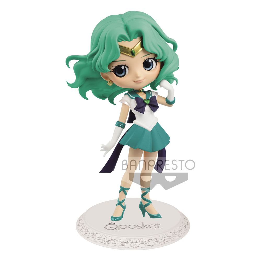 Sailor Moon Eternal The Movie Q Posket Mini Figure Super Sailor Neptune Ver. A 14cm - Mini Figures - Banpresto - Hobby Figures UK