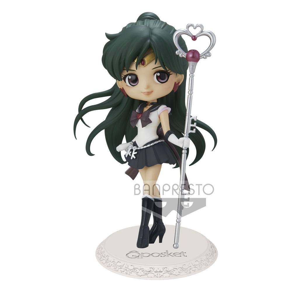 Sailor Moon Eternal The Movie Q Posket Mini Figure Super Sailor Pluto Ver. A 14cm - Mini Figures - Banpresto - Hobby Figures UK