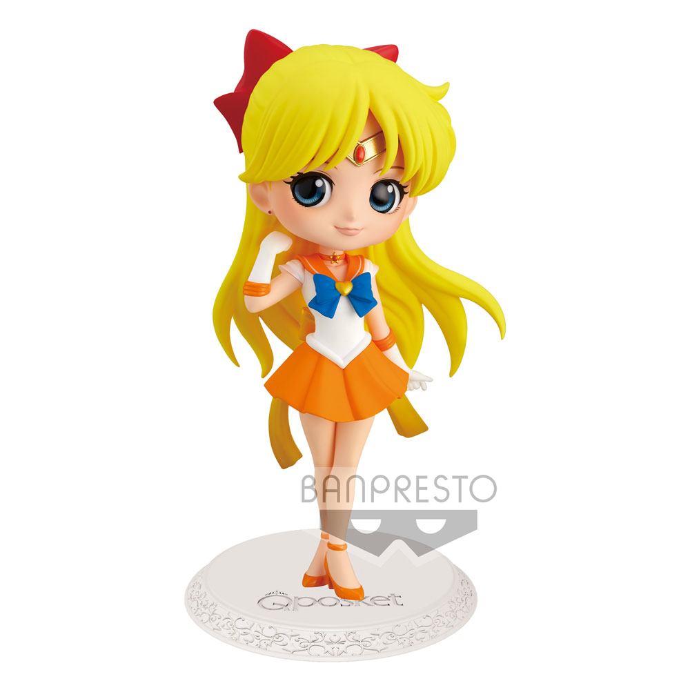 Sailor Moon Eternal The Movie Q Posket Mini Figure Super Sailor Venus Ver. A 14cm - Mini Figures - Banpresto - Hobby Figures UK