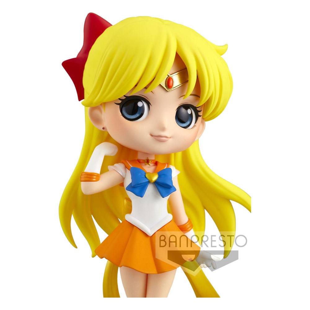 Sailor Moon Eternal The Movie Q Posket Mini Figure Super Sailor Venus Ver. A 14cm - Mini Figures - Banpresto - Hobby Figures UK