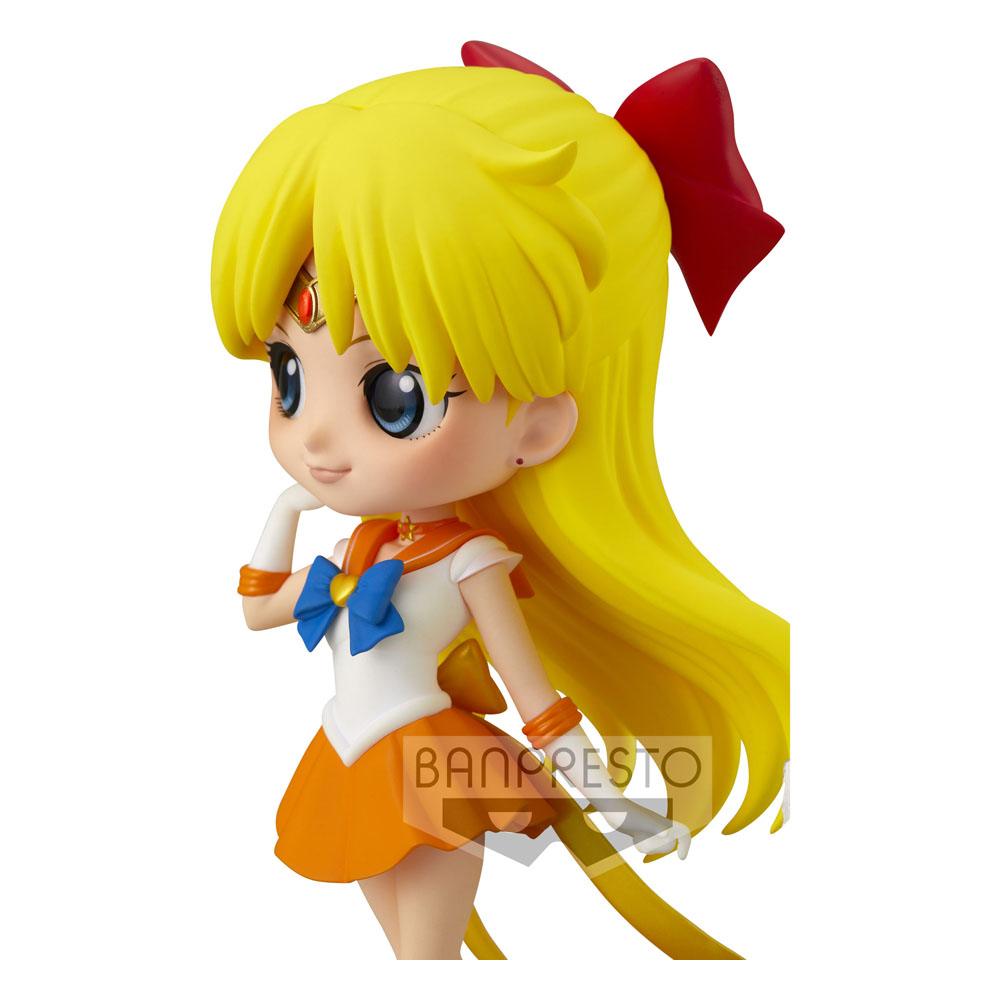 Sailor Moon Eternal The Movie Q Posket Mini Figure Super Sailor Venus Ver. A 14cm - Mini Figures - Banpresto - Hobby Figures UK