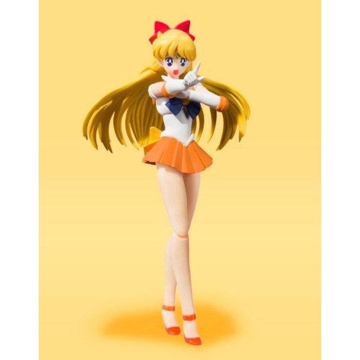 Sailor Moon S.H. Figuarts Action Figure Sailor Venus Animation Colour Edition 14cm - Action Figures - Bandai Tamashii Nations - Hobby Figures UK