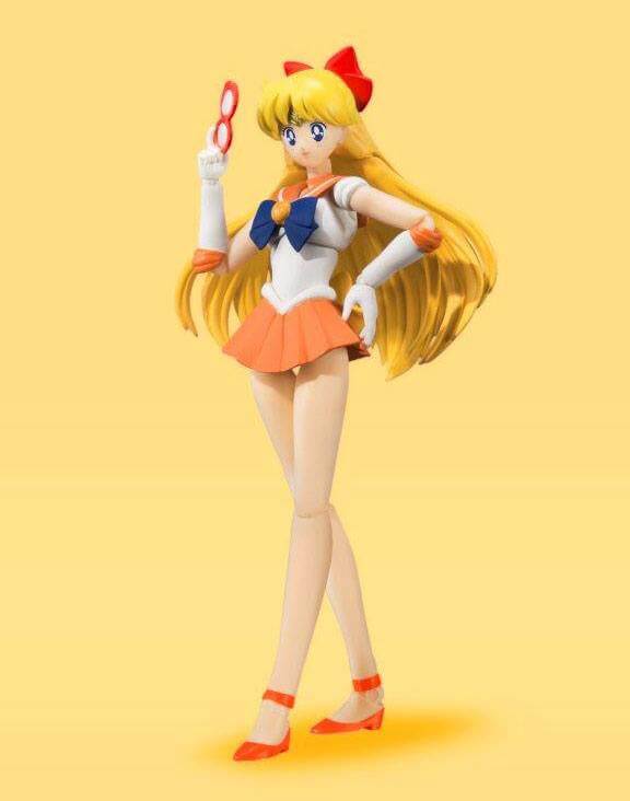 Sailor Moon S.H. Figuarts Action Figure Sailor Venus Animation Colour Edition 14cm - Action Figures - Bandai Tamashii Nations - Hobby Figures UK