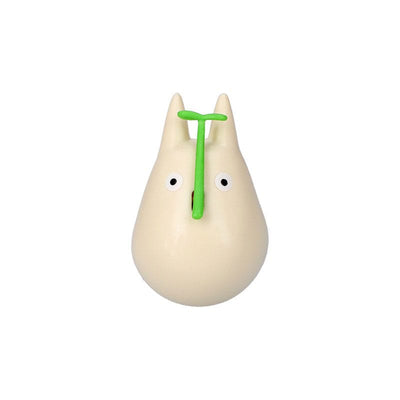 My Neighbor Totoro Round Bottomed Figurine Small Totoro with leaf 5cm - Scale Statue - Semic - Hobby Figures UK