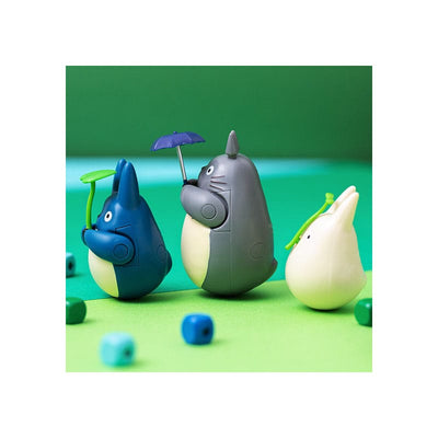 My Neighbor Totoro Round Bottomed Figurine Small Totoro with leaf 5cm - Scale Statue - Semic - Hobby Figures UK