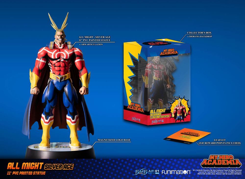 My Hero Academia Action Figure All Might Silver Age (Standard Edition) 28cm - Scale Statue - First 4 Figures - Hobby Figures UK