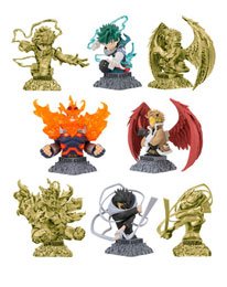 My Hero Academia Mini Bust 7cm 8-Set Assortment Bust Up Heroes 3 - Mini Figures - F-Toys Confect - Hobby Figures UK