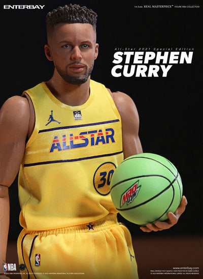 NBA Collection Real Masterpiece Action Figure 1/6 Stephen Curry All Star 2021 Special Edition 30cm - Action Figures - Enterbay - Hobby Figures UK