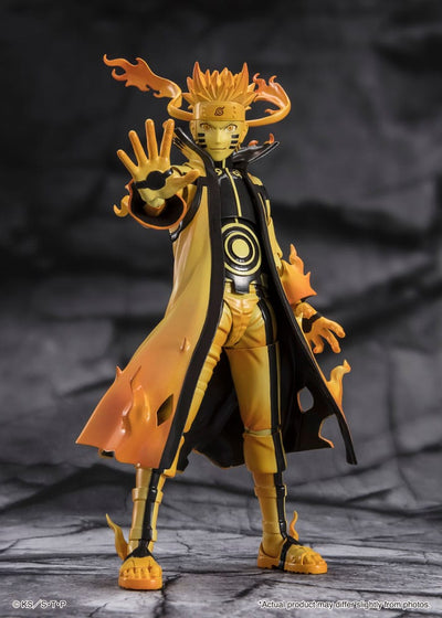 Naruto S.H. Figuarts Action Figure Naruto Uzumaki (Kurama Link Mode) - Courageous Strength That Binds - 15cm - Action Figures - Bandai Tamashii Nations - Hobby Figures UK