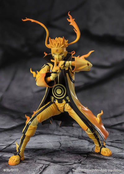 Naruto S.H. Figuarts Action Figure Naruto Uzumaki (Kurama Link Mode) - Courageous Strength That Binds - 15cm - Action Figures - Bandai Tamashii Nations - Hobby Figures UK