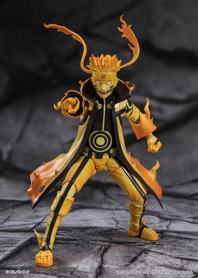 Naruto S.H. Figuarts Action Figure Naruto Uzumaki (Kurama Link Mode) - Courageous Strength That Binds - 15cm - Action Figures - Bandai Tamashii Nations - Hobby Figures UK