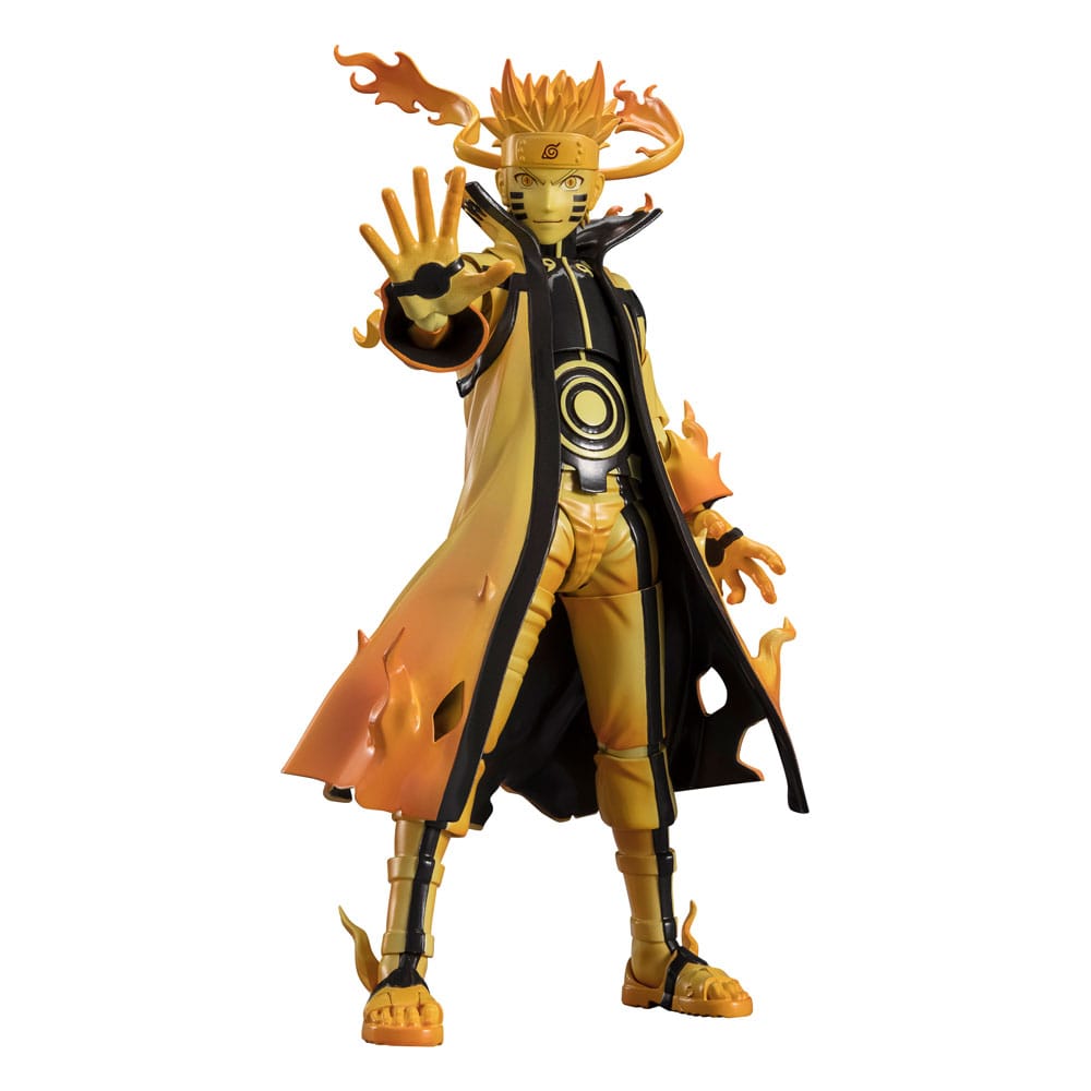 Naruto S.H. Figuarts Action Figure Naruto Uzumaki (Kurama Link Mode) - Courageous Strength That Binds - 15cm - Action Figures - Bandai Tamashii Nations - Hobby Figures UK