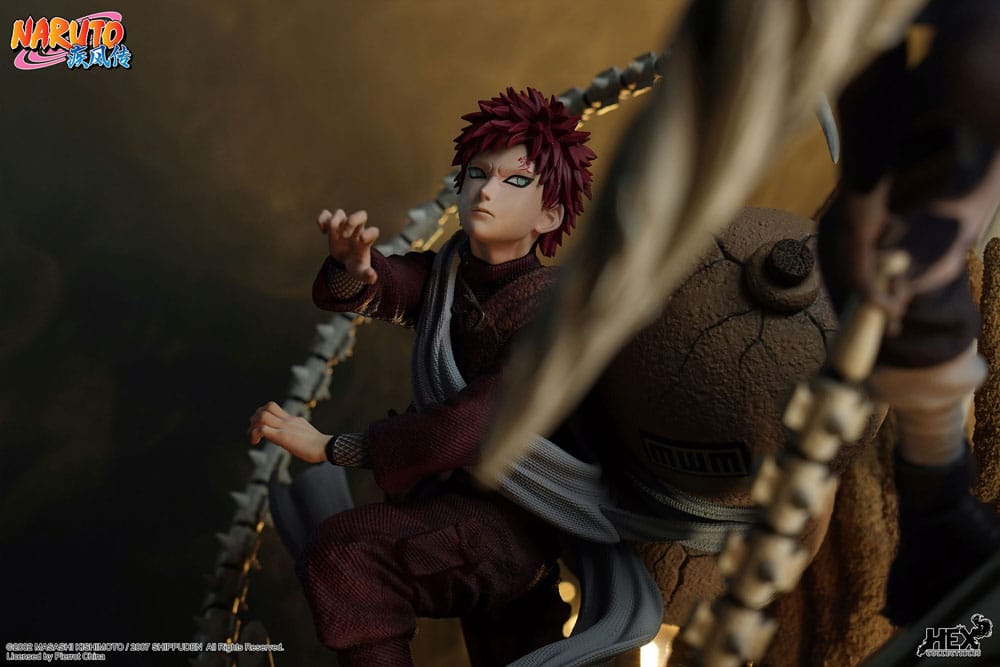 Naruto Shippuden Elite Dynamic Statue 1/6 Gaara vs Kimimaro 61cm - Scale Statue - HEX Collectibles - Hobby Figures UK