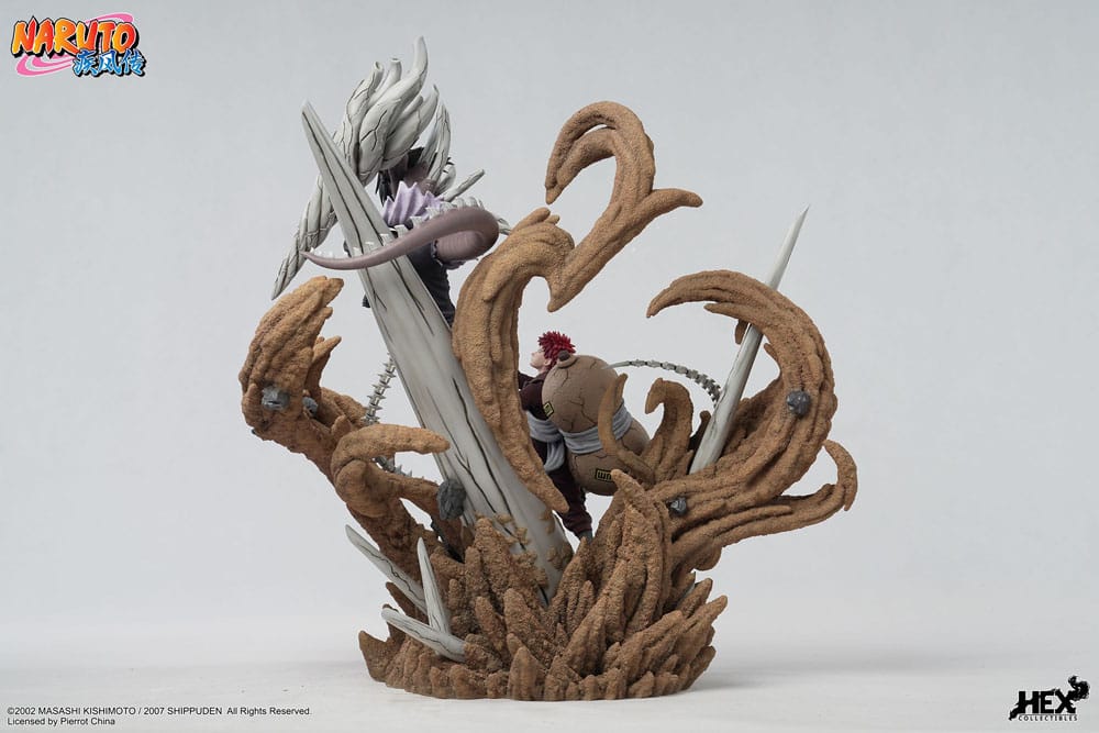 Naruto Shippuden Elite Dynamic Statue 1/6 Gaara vs Kimimaro 61cm - Scale Statue - HEX Collectibles - Hobby Figures UK