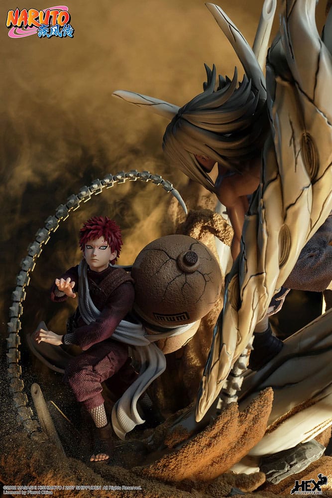 Naruto Shippuden Elite Dynamic Statue 1/6 Gaara vs Kimimaro 61cm - Scale Statue - HEX Collectibles - Hobby Figures UK