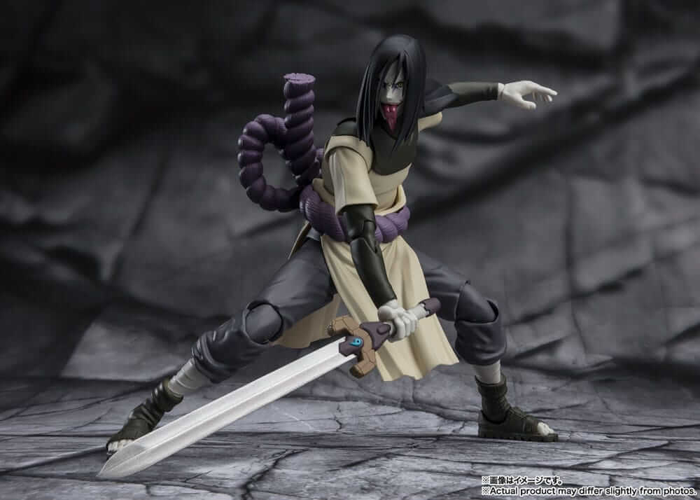 Naruto Shippuden S.H. Figuarts Action Figure Orochimaru -A Seeker of Truth Seeking Eternity 15cm - Action Figures - Bandai Tamashii Nations - Hobby Figures UK