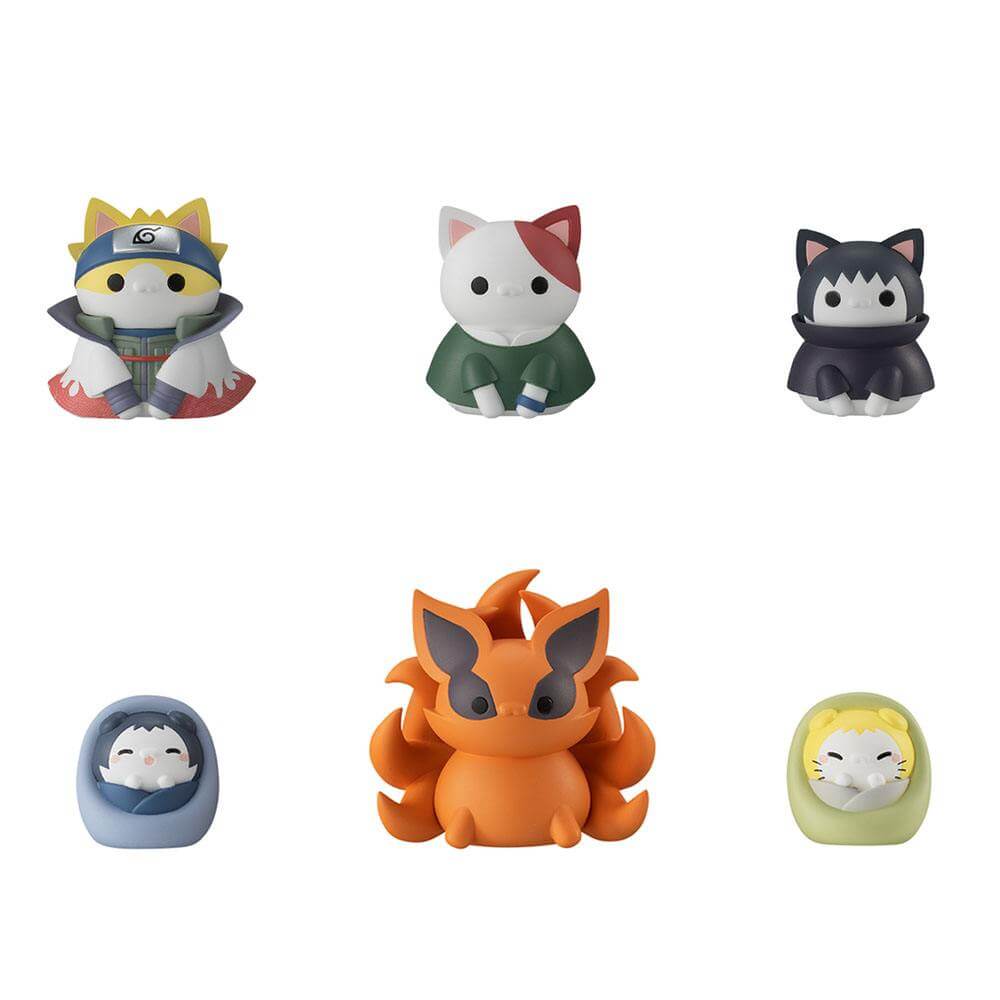 Naruto Shippuden Mega Cat Project Trading Figures Nyaruto! Once Upon A Time In Konoha Village Special Set 3cm - Mini Figures - Megahouse - Hobby Figures UK