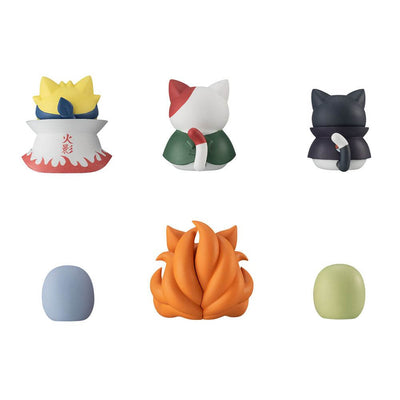 Naruto Shippuden Mega Cat Project Trading Figures Nyaruto! Once Upon A Time In Konoha Village Special Set 3cm - Mini Figures - Megahouse - Hobby Figures UK