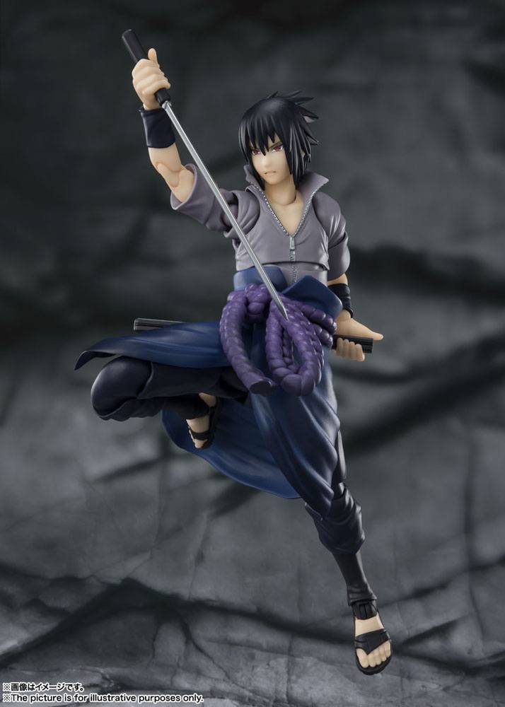 Naruto Shippuden S.H. Figuarts Action Figure Sasuke Uchiha -He who bears all Hatred- 15cm - Action Figures - Bandai Tamashii Nations - Hobby Figures UK