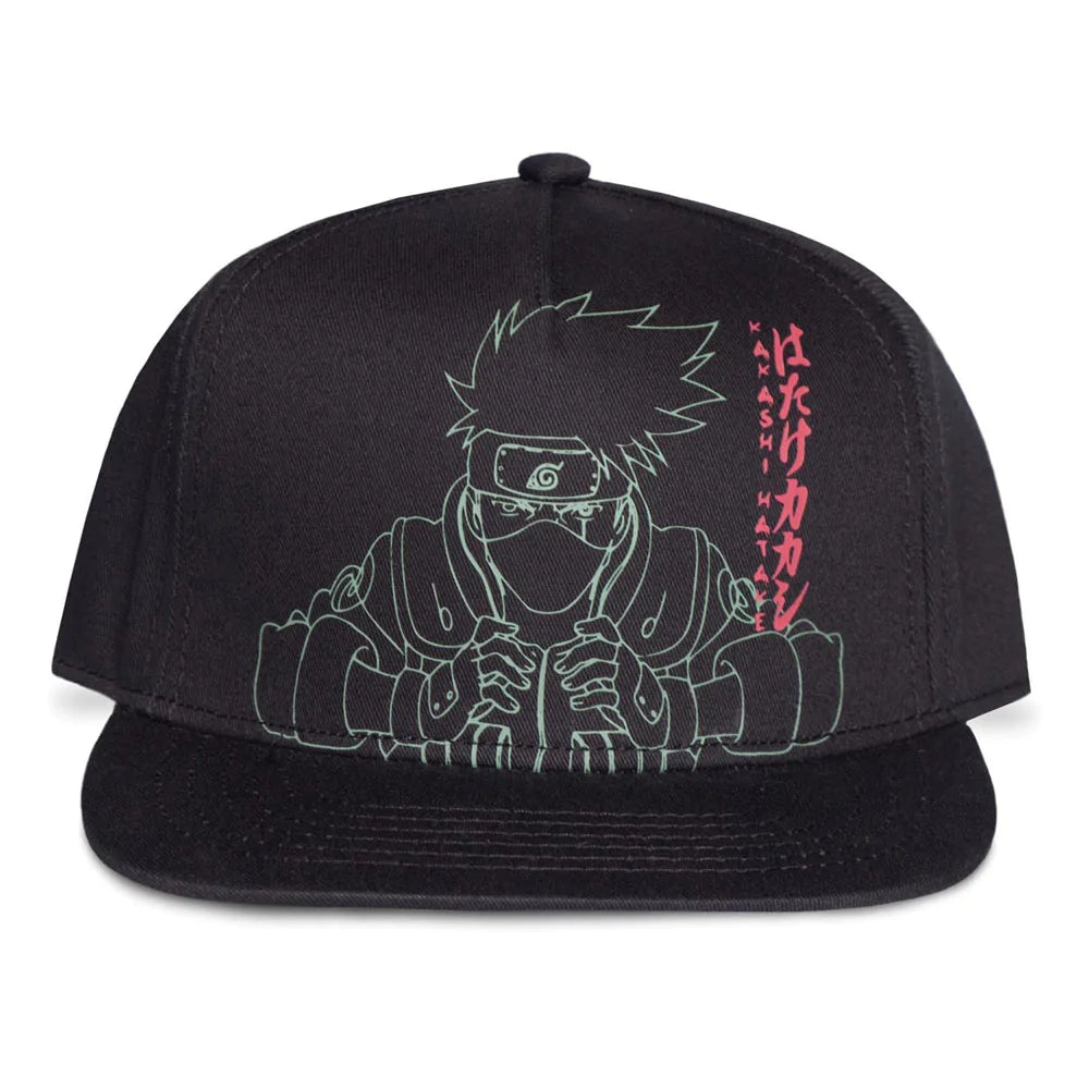 Naruto Shippuden Snapback Cap Kakashi Line Art - Apparel & Accessories - Difuzed - Hobby Figures UK