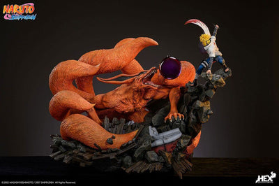 Naruto Shippuden Statue 1/8 Battle of Destiny Namikaze Minato vs Kurama 59cm - Scale Statue - HEX Collectibles - Hobby Figures UK