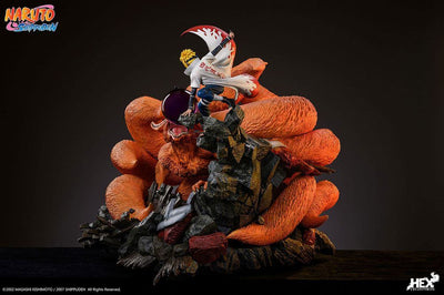 Naruto Shippuden Statue 1/8 Battle of Destiny Namikaze Minato vs Kurama 59cm - Scale Statue - HEX Collectibles - Hobby Figures UK