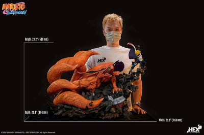 Naruto Shippuden Statue 1/8 Battle of Destiny Namikaze Minato vs Kurama 59cm - Scale Statue - HEX Collectibles - Hobby Figures UK