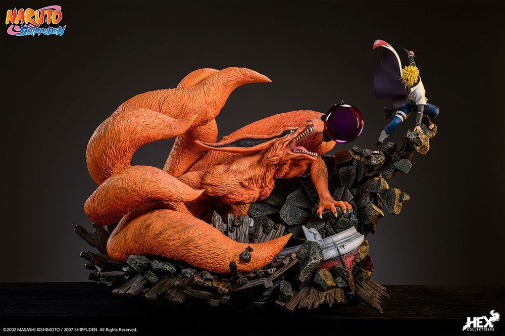Naruto Shippuden Statue 1/8 Battle of Destiny Namikaze Minato vs Kurama 59cm - Scale Statue - HEX Collectibles - Hobby Figures UK