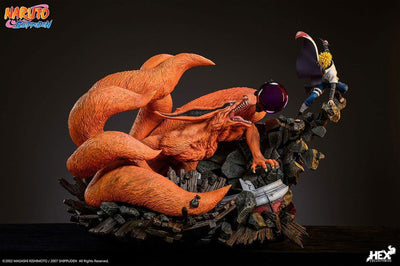 Naruto Shippuden Statue 1/8 Battle of Destiny Namikaze Minato vs Kurama 59cm - Scale Statue - HEX Collectibles - Hobby Figures UK