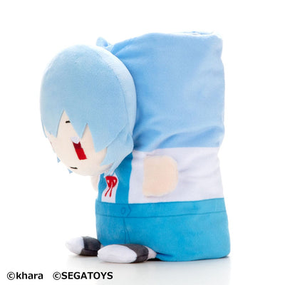 Neon Genesis Evangelion Roll-Up Plush Figure Rei Ayanami 23cm - Plush - Sega - Hobby Figures UK