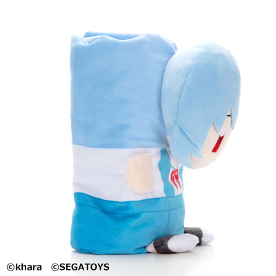 Neon Genesis Evangelion Roll-Up Plush Figure Rei Ayanami 23cm - Plush - Sega - Hobby Figures UK