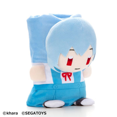 Neon Genesis Evangelion Roll-Up Plush Figure Rei Ayanami 23cm - Plush - Sega - Hobby Figures UK