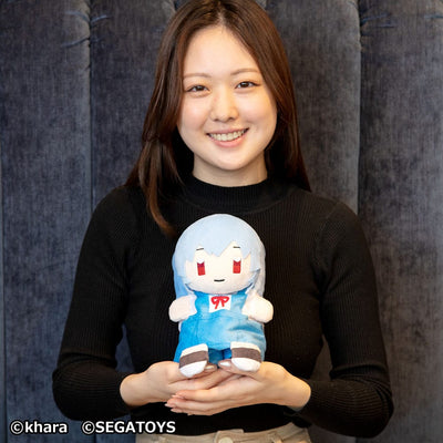 Neon Genesis Evangelion Roll-Up Plush Figure Rei Ayanami 23cm - Plush - Sega - Hobby Figures UK