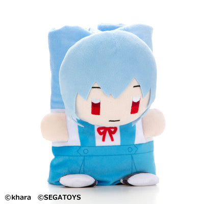 Neon Genesis Evangelion Roll-Up Plush Figure Rei Ayanami 23cm - Plush - Sega - Hobby Figures UK