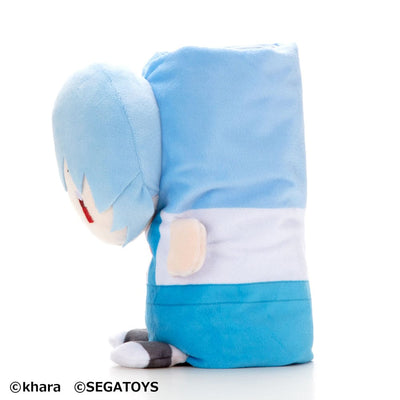 Neon Genesis Evangelion Roll-Up Plush Figure Rei Ayanami 23cm - Plush - Sega - Hobby Figures UK