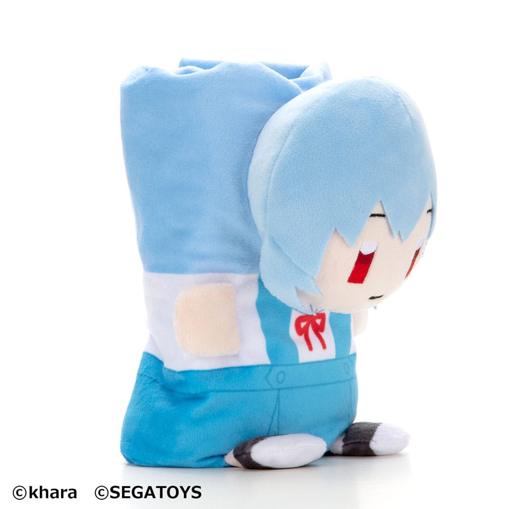 Neon Genesis Evangelion Roll-Up Plush Figure Rei Ayanami 23cm - Plush - Sega - Hobby Figures UK