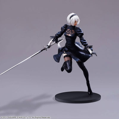 NieR:Automata FORM-ISM PVC Statue YoRHa Android 2B (YoRHa No.2 Type B) No Goggles Ver. 18cm - Scale Statue - Square-Enix - Hobby Figures UK
