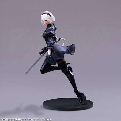 NieR:Automata FORM-ISM PVC Statue YoRHa Android 2B (YoRHa No.2 Type B) No Goggles Ver. 18cm - Scale Statue - Square-Enix - Hobby Figures UK