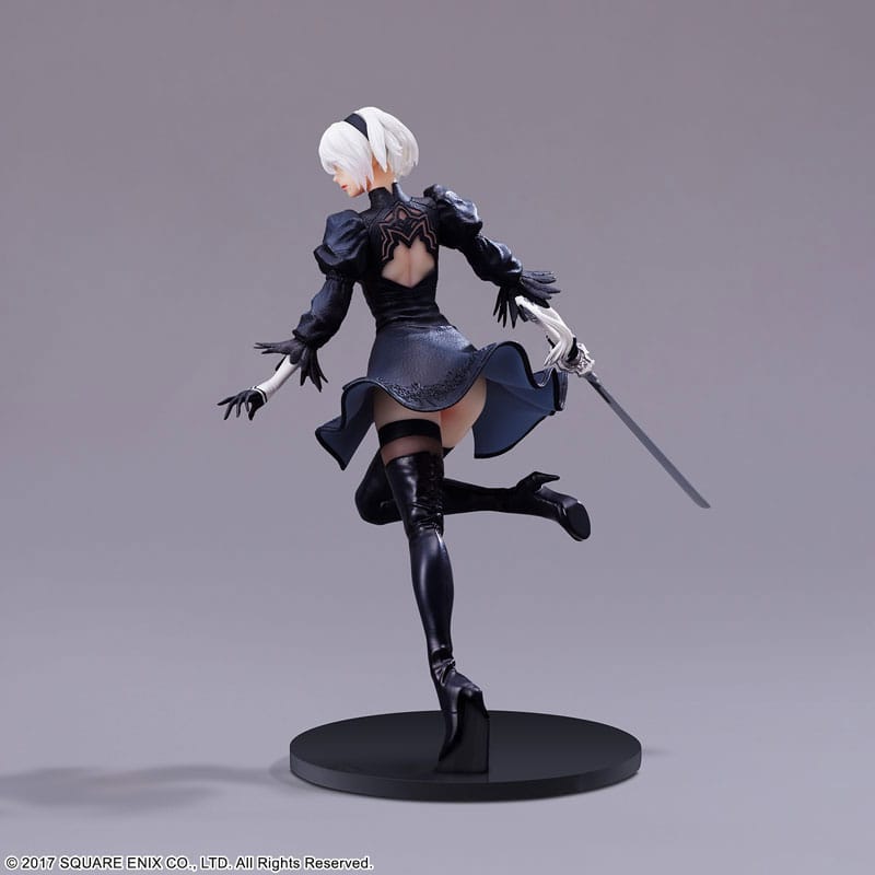 NieR:Automata FORM-ISM PVC Statue YoRHa Android 2B (YoRHa No.2 Type B) No Goggles Ver. 18cm - Scale Statue - Square-Enix - Hobby Figures UK