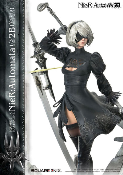NieR Automata Statue 1/3 2B (YorHa No. 2 Type B) 95cm - Scale Statue - Square-Enix - Hobby Figures UK