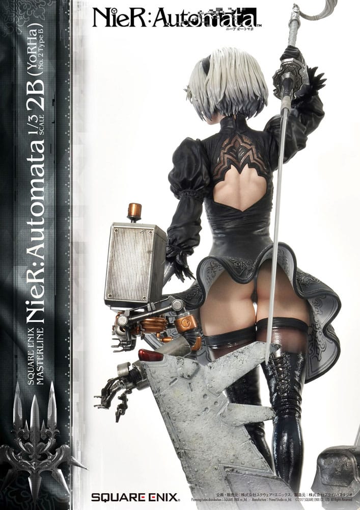NieR Automata Statue 1/3 2B (YorHa No. 2 Type B) 95cm - Scale Statue - Square-Enix - Hobby Figures UK