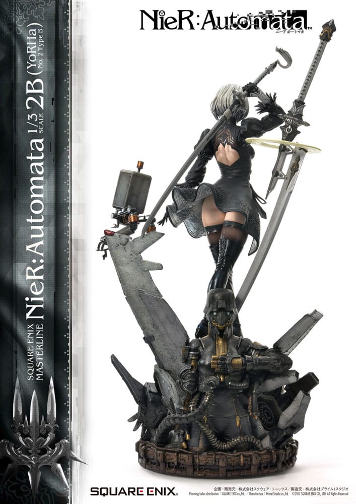 NieR Automata Statue 1/3 2B (YorHa No. 2 Type B) 95cm - Scale Statue - Square-Enix - Hobby Figures UK