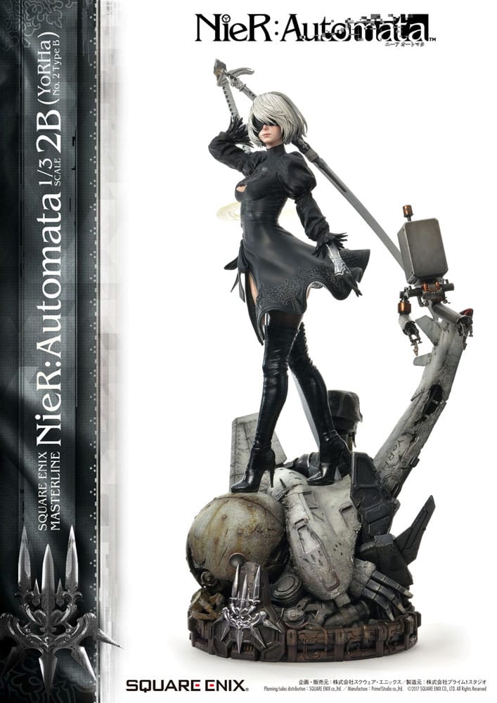 NieR Automata Statue 1/3 2B (YorHa No. 2 Type B) 95cm - Scale Statue - Square-Enix - Hobby Figures UK