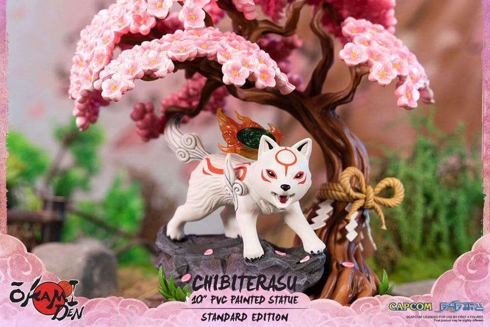 Okamiden PVC Statue Figure Chibiterasu 24cm - Scale Statue - First 4 Figures - Hobby Figures UK